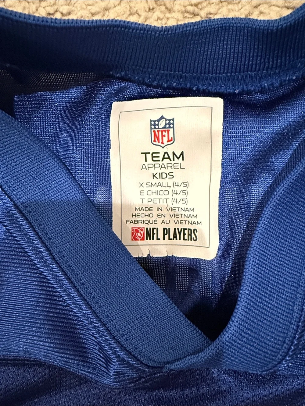 New York Giants Blue #13 Football Jersey - Kids Short Sleeve Top